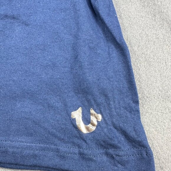 True Religion Men's Size Small 34-36 T-Shirt Blue New Without Tags - Picture 4 of 11
